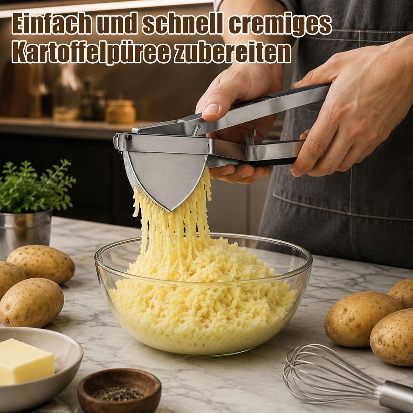 Kartoffelpresse-Set mit Zubehör