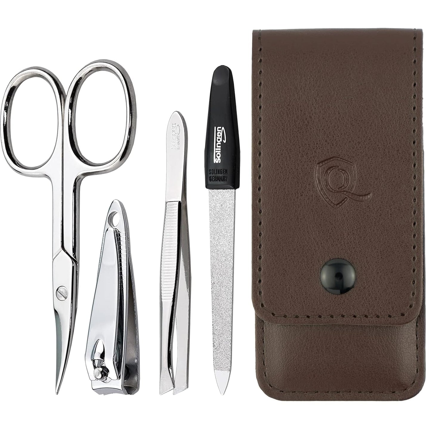 4-teiliges Maniküre Set, Braun