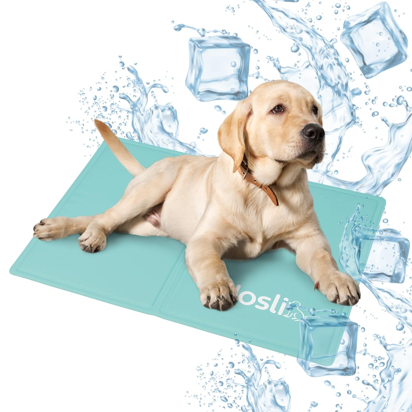 Selbstkühlende Hundematte, Ice blue L - 50x90cm