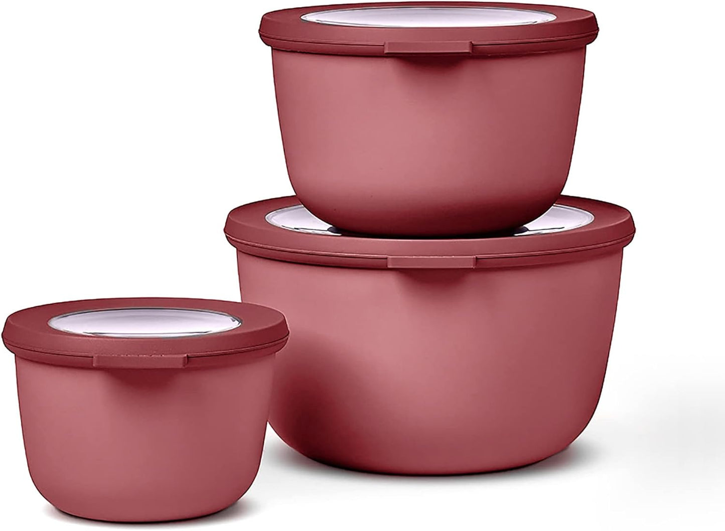 3-teiliges Multischalen-Set, mikrowellen- und gefrierfest, Vivid Mauve Set 3-teilig (500, 1000, 2000 ml)