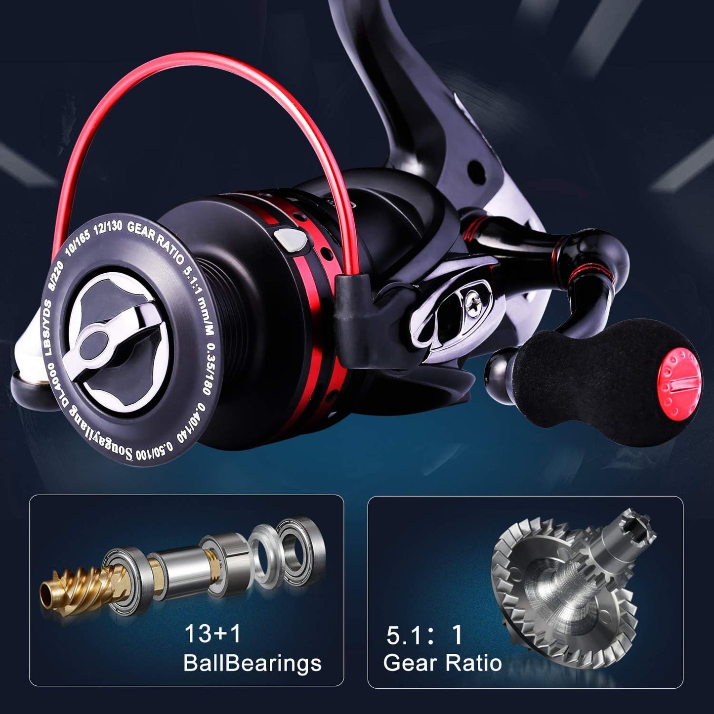 Spinnrolle DL 1000, 1000 / Fierce Dl-13+1bb