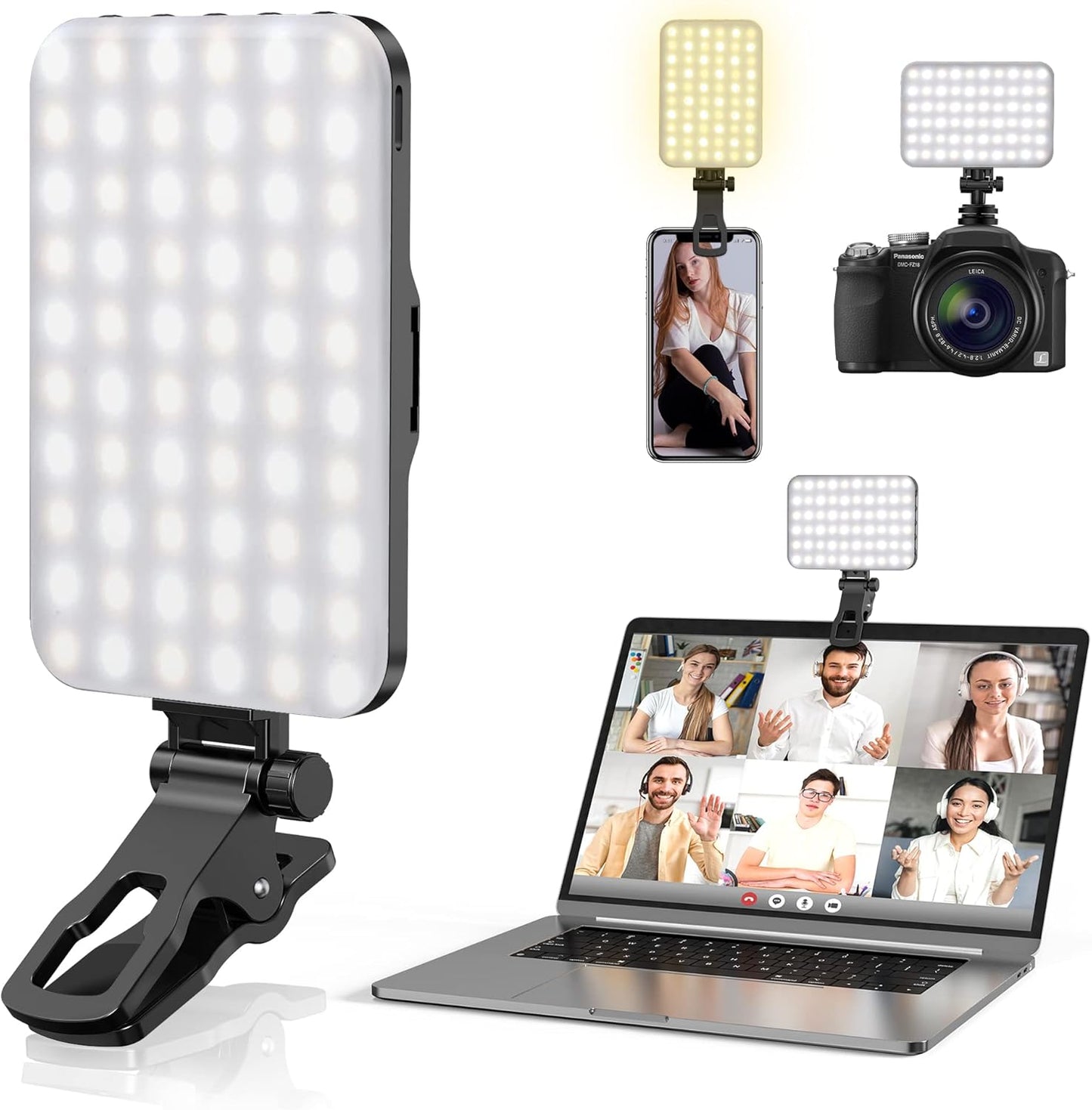 Selfie-Licht mit 10-stufiger Helligkeit und 7 Modi