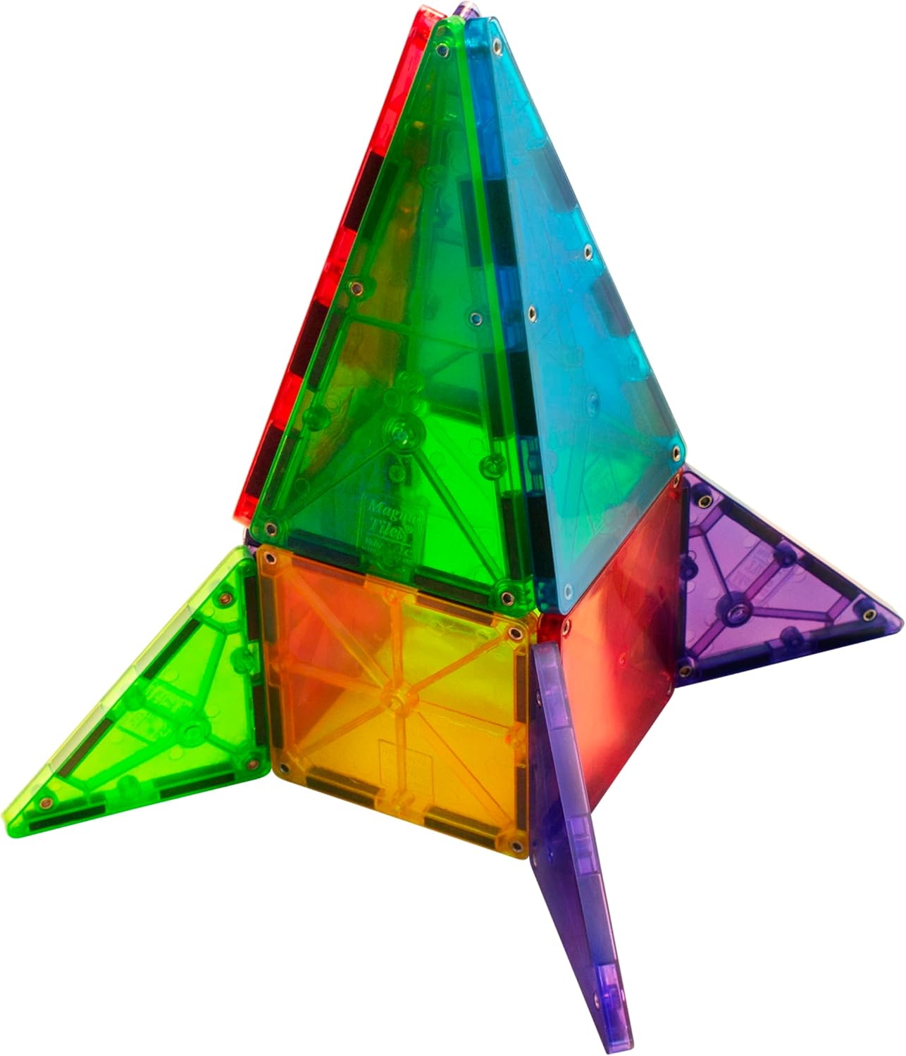 Magna-Tiles 3D-Baustein-Set (32-teilig), Einzelbett