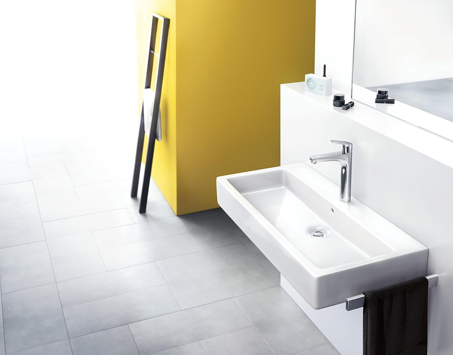 Wasserhahn Focus mit Zugstangen-Ablaufgarnitur