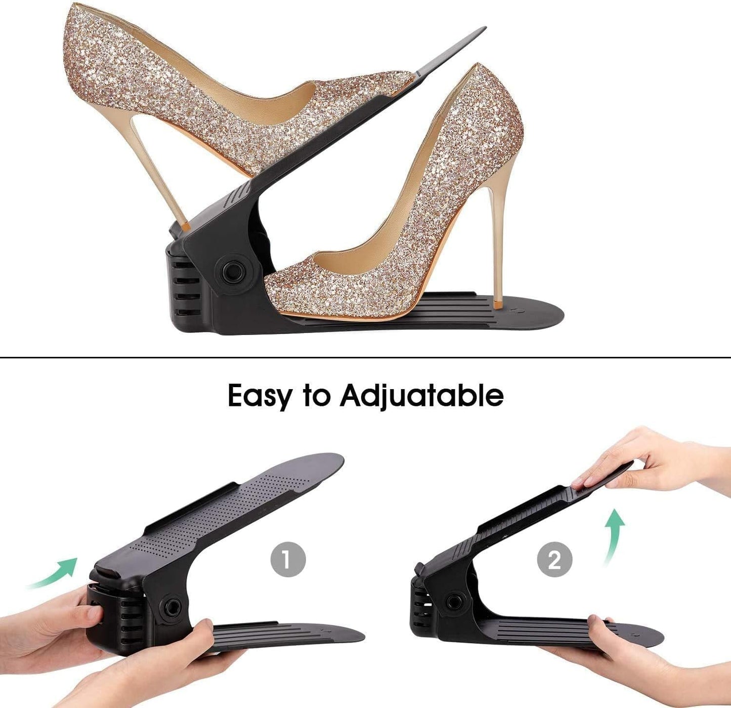 20 Stück Schuhstapler, Schwarz