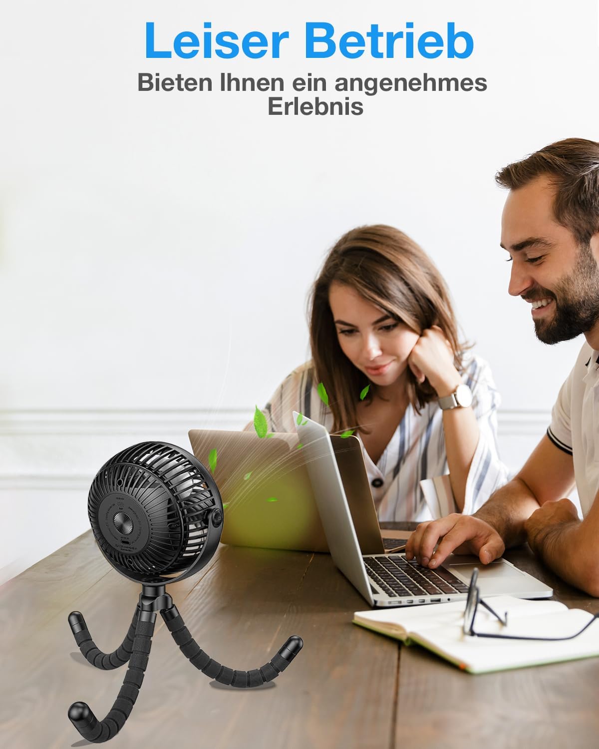 Tragbarer Ventilator mit flexiblem Stativ