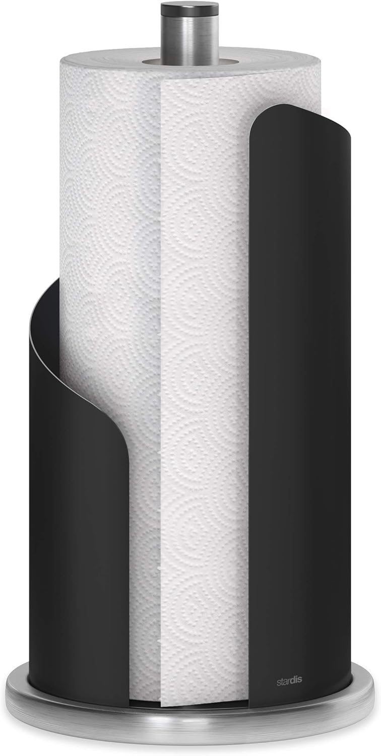 Halter für Küchenrolle, Schwarz