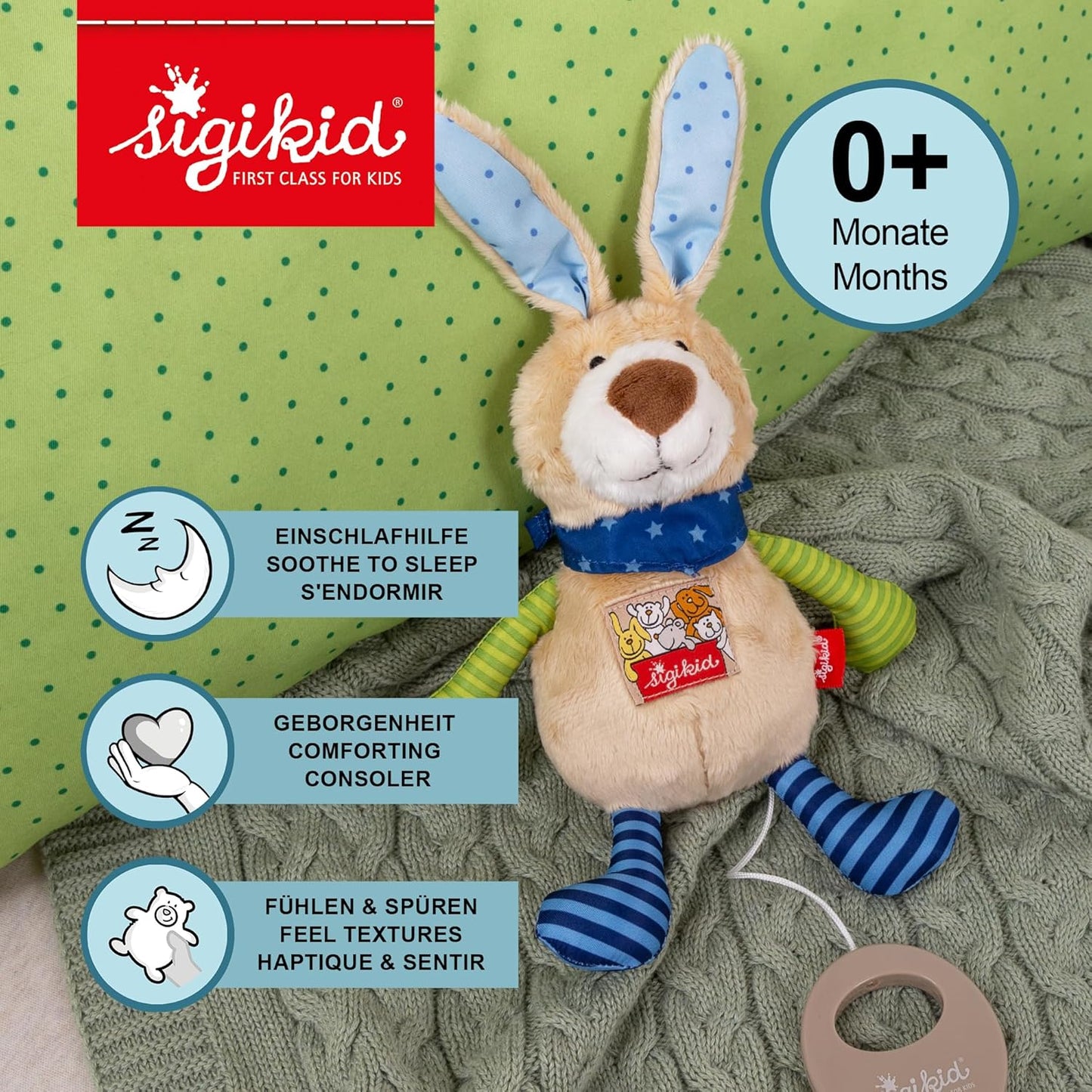 Spieluhr Hase, Mehrfarbig/Hase