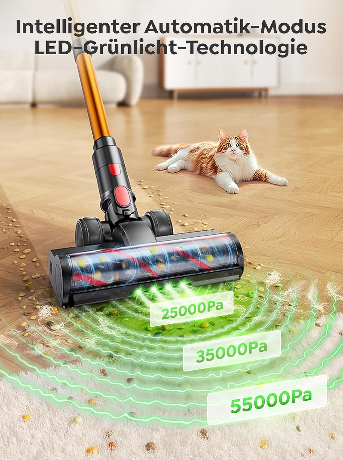 BP40 Akkustaubsauger mit Anti-Tangle-Bürste, Gold