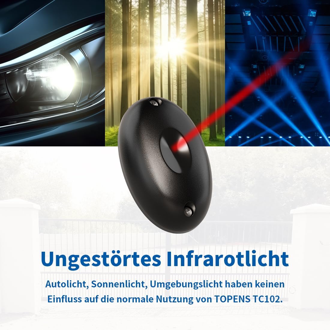 Infrarot Lichtschranke Sensorsystem für Torantriebe