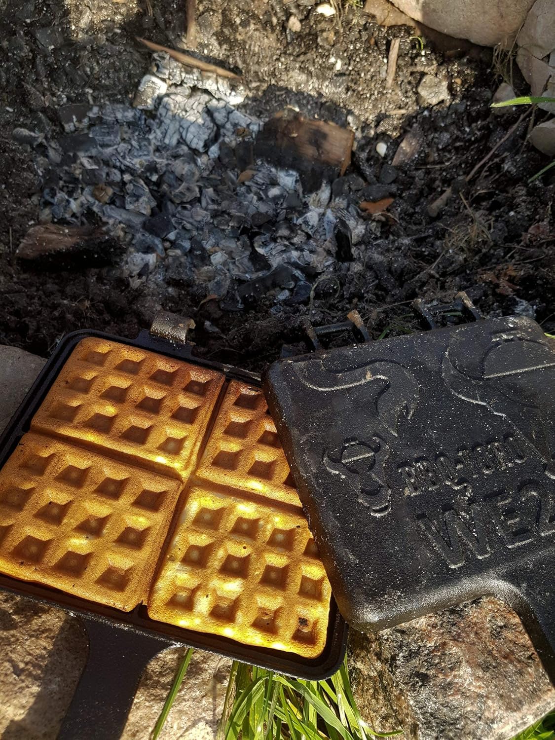 Waffeleisen aus Gusseisen