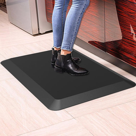 Ergonomische Anti-Ermüdungsmatte 75 x 50 cm, Schwarz 75L x 50B x 2.5D cm