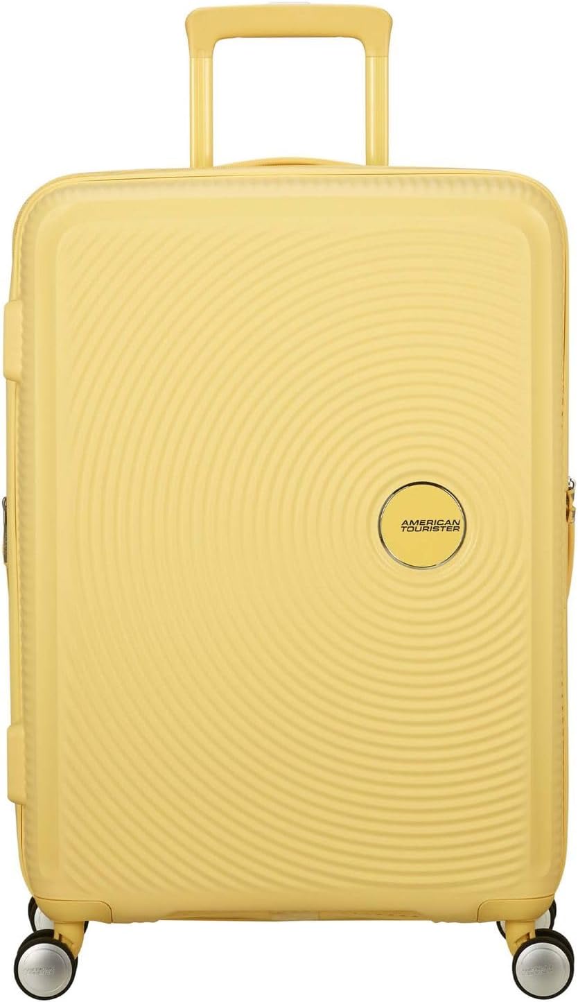 Valigia Rigida Rotante Verde Pastello, Soundbox 67 x 46.5 x 29 cm Yellow (Pastel Yellow)