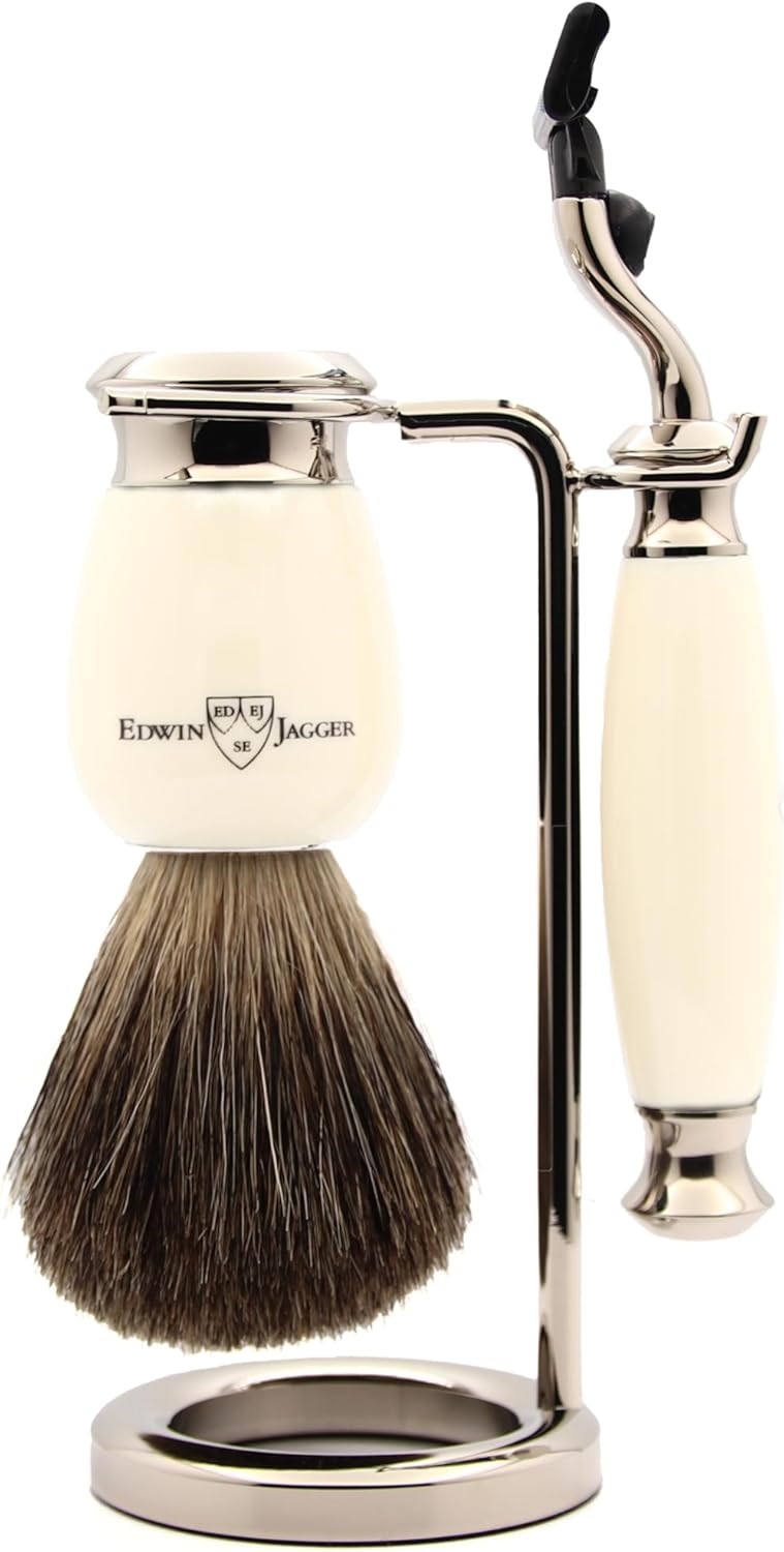 Rasur-Geschenk-Set, Elfenbeinimitation