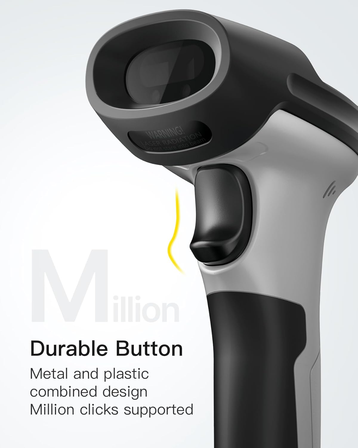 Kabelloser 1D-Barcode-Scanner, Grau 1D AI