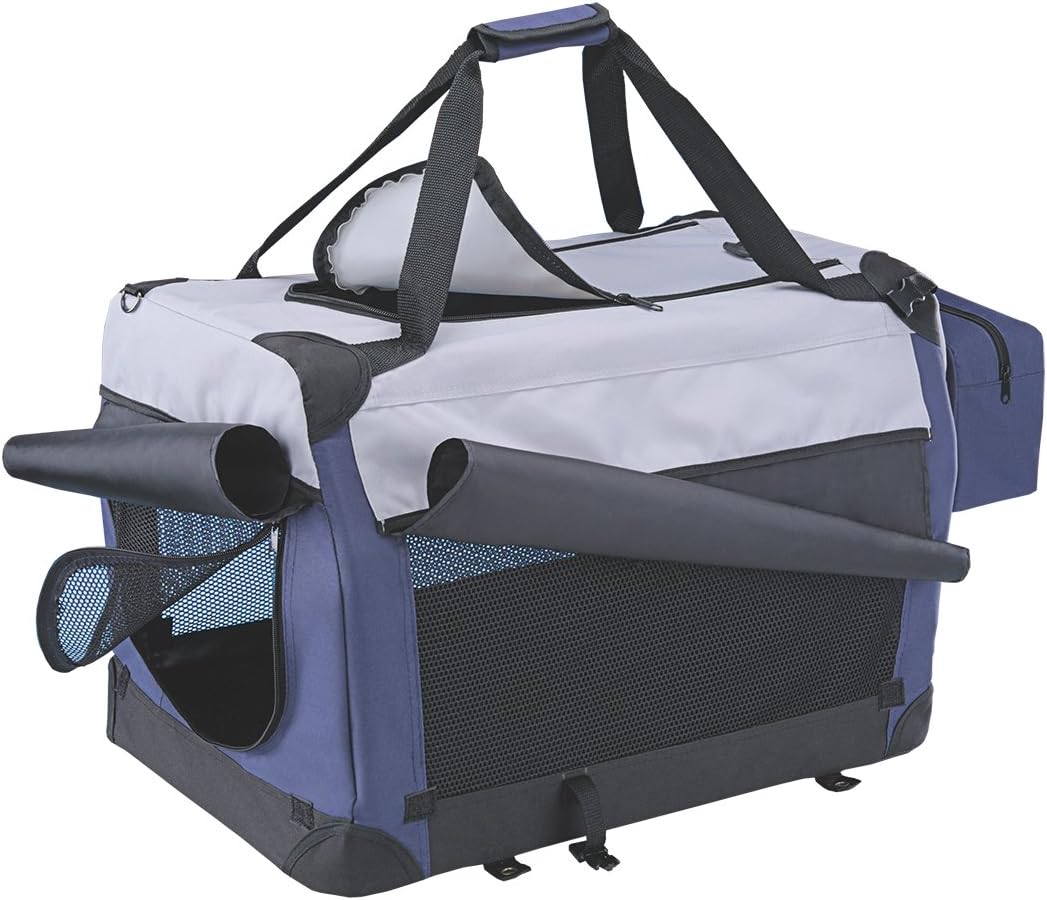 Hunde Reiserucksack Traveller Plus, grau, M: 60 x 42 x 42 cm