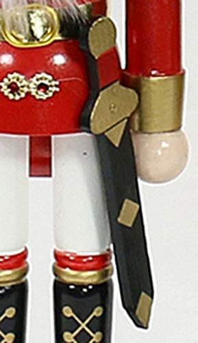 Nussknacker Soldat, klassisches Design (20 cm), 20 cm, Rot