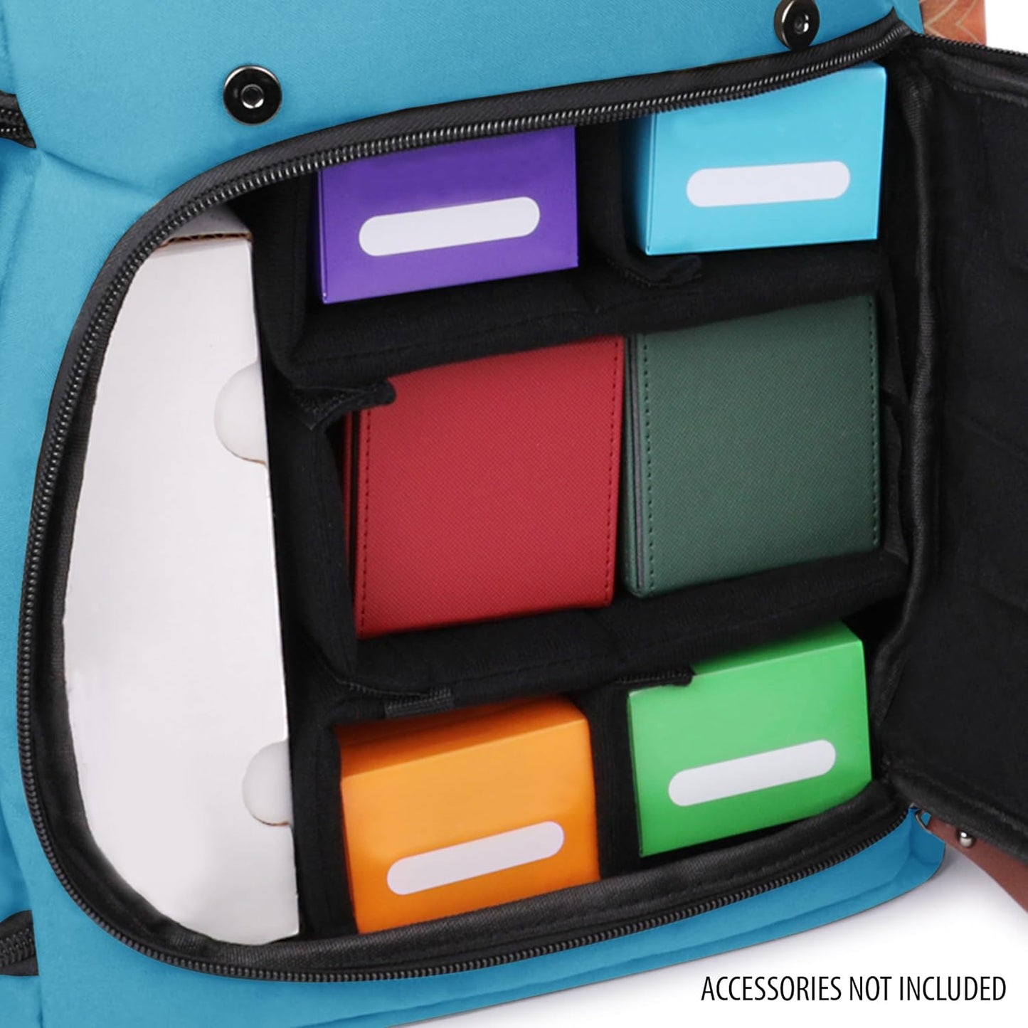 Sammelkarten-Aufbewahrungsbox-Rucksack, Einheitsgrösse Blau