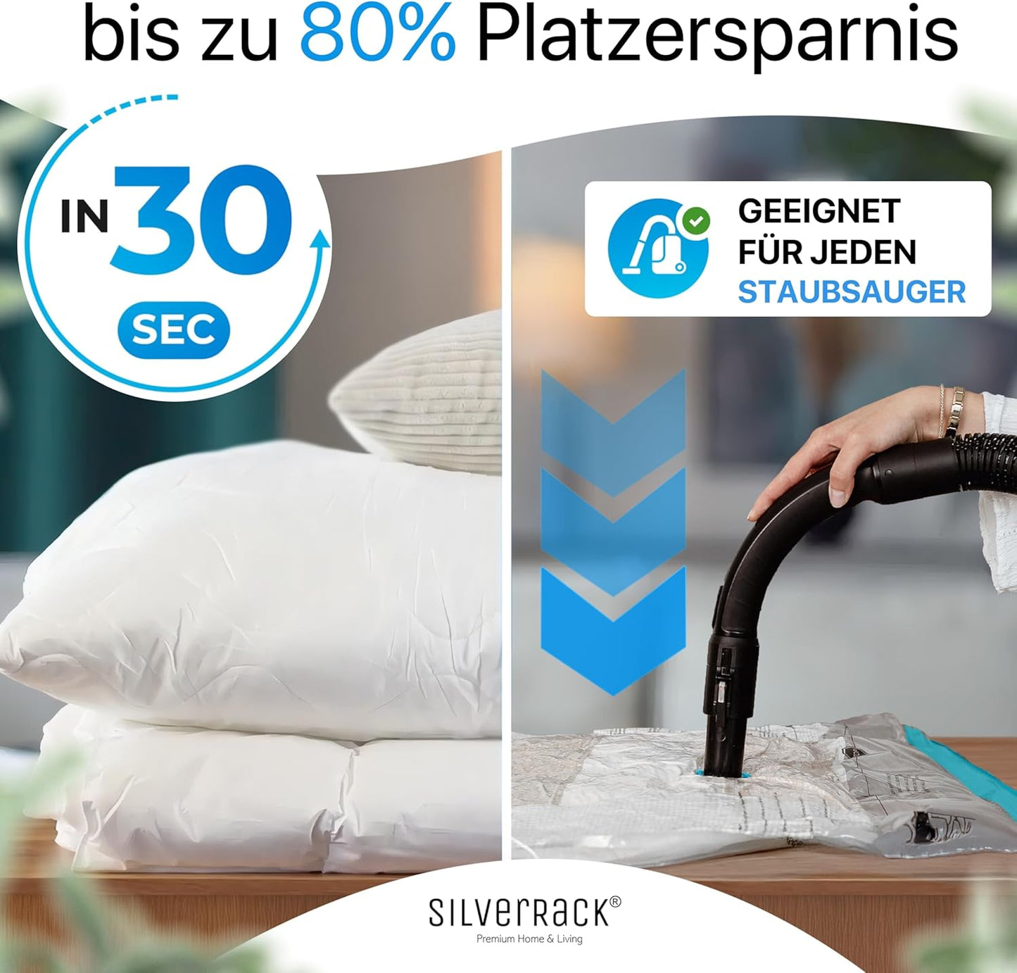 13-teiliges Vakuumbeutel-Set mit Handpumpe, 13 Beutel + 1 Pumpe