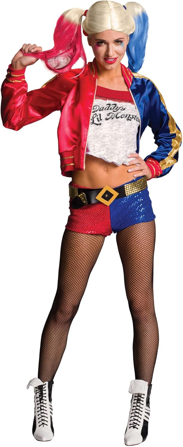 Harley Quinn Kostüm-Set für Damen, XS