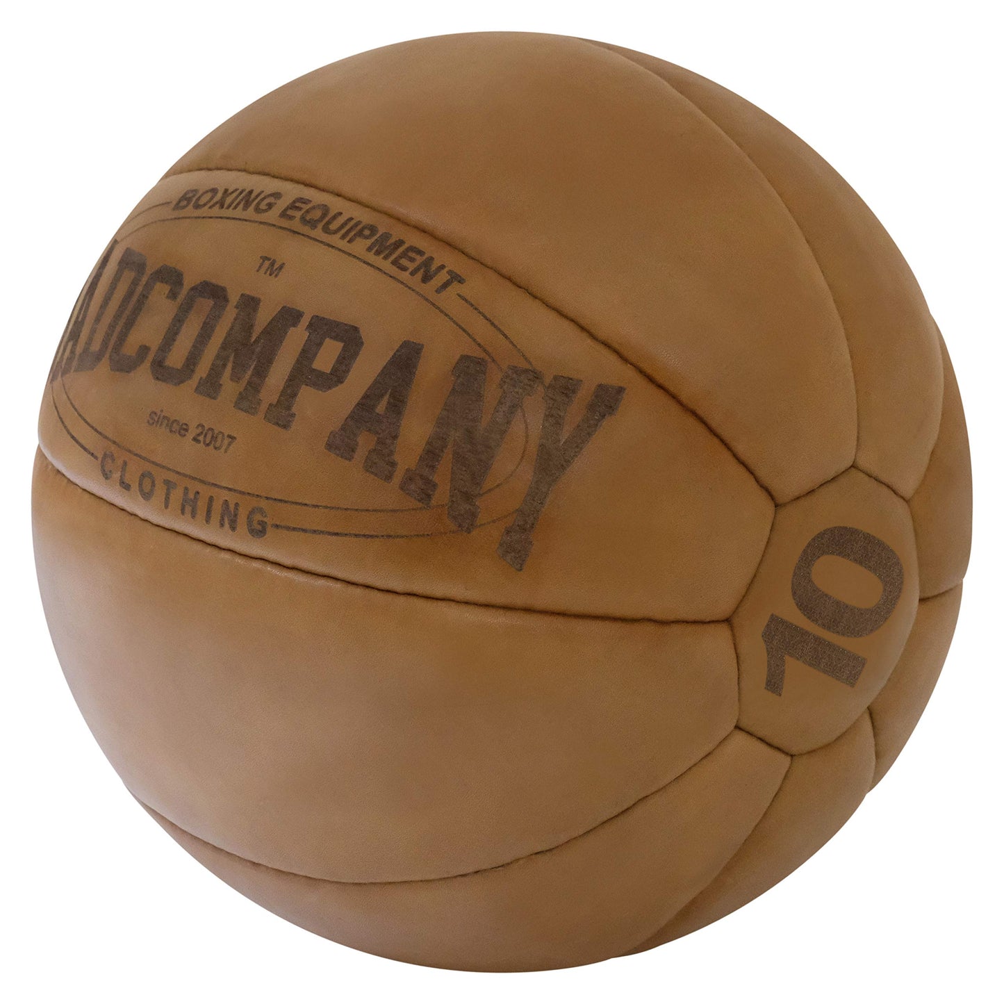 Vintage Medizinball, 10 kg Braun