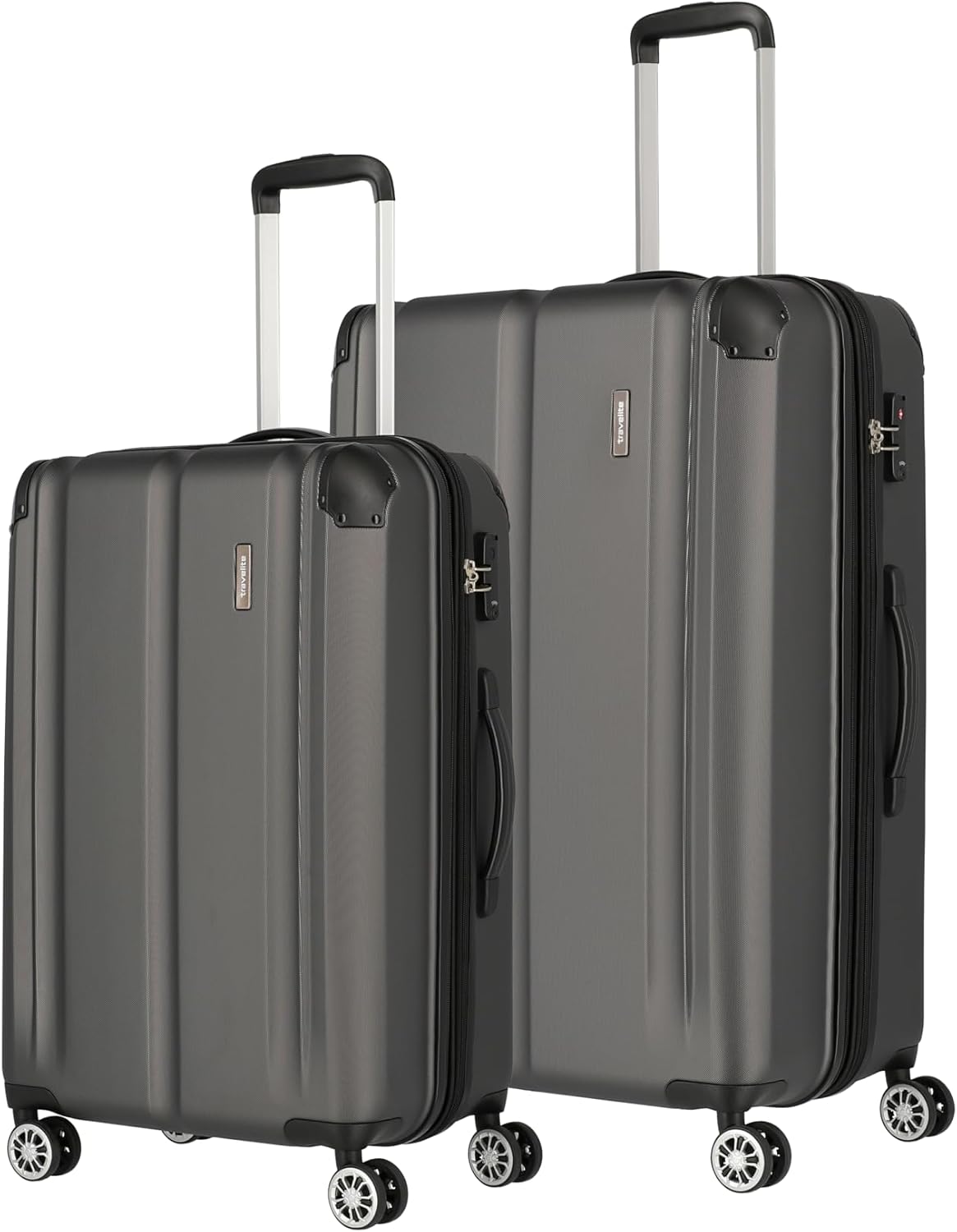 City 4-Rollen Kofferset 2tlg., Anthrazit Koffer-Set (L/M)