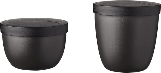 Ellipse Snackpots, Nordic Black, Duo Pack Snackpot