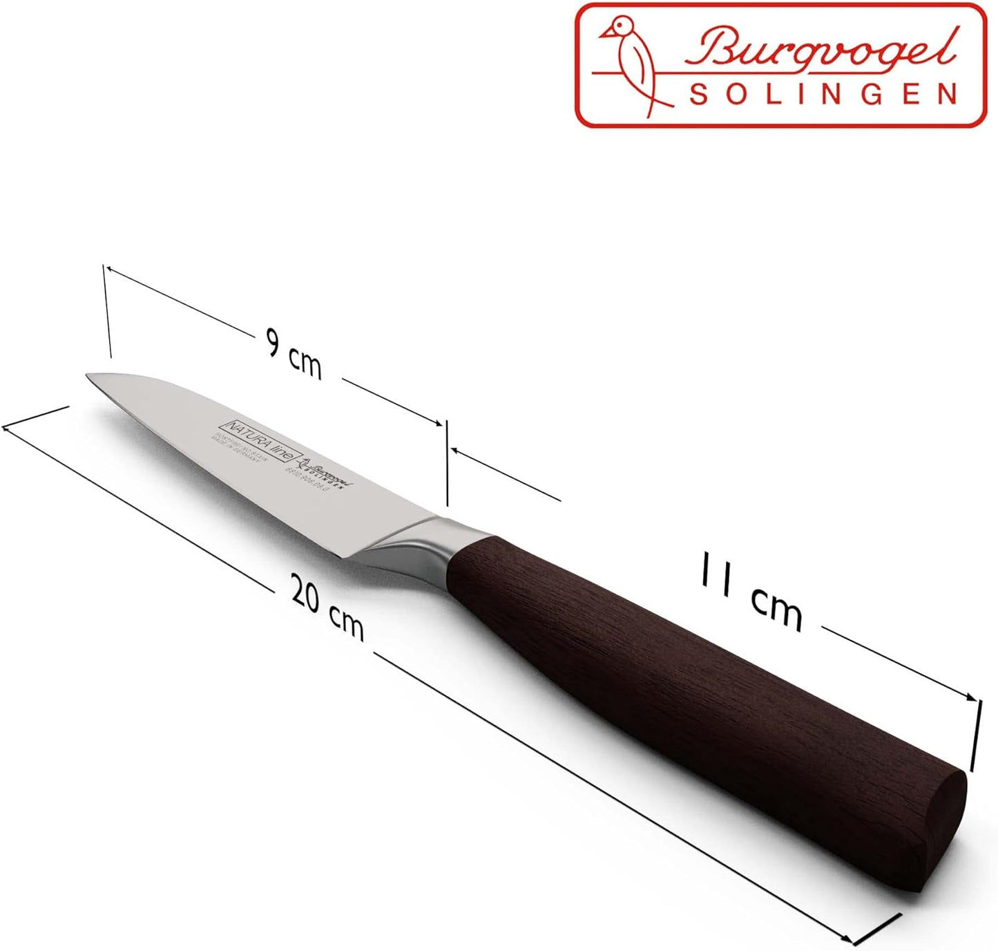 Natura Line Gemüsemesser, Braun Rot