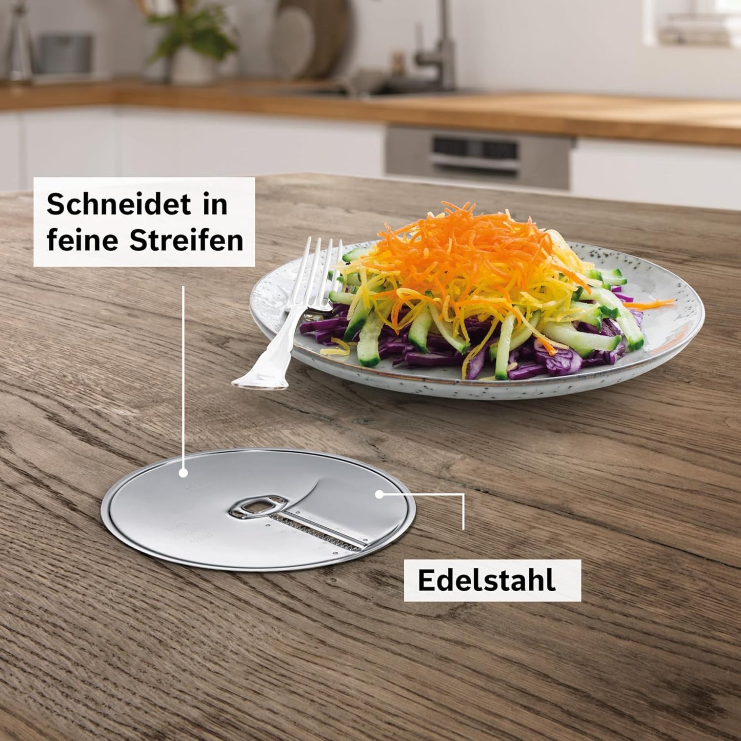 Asia-Gemüse-Scheibe für feine Gemüsestreifen, A 1 - Pack