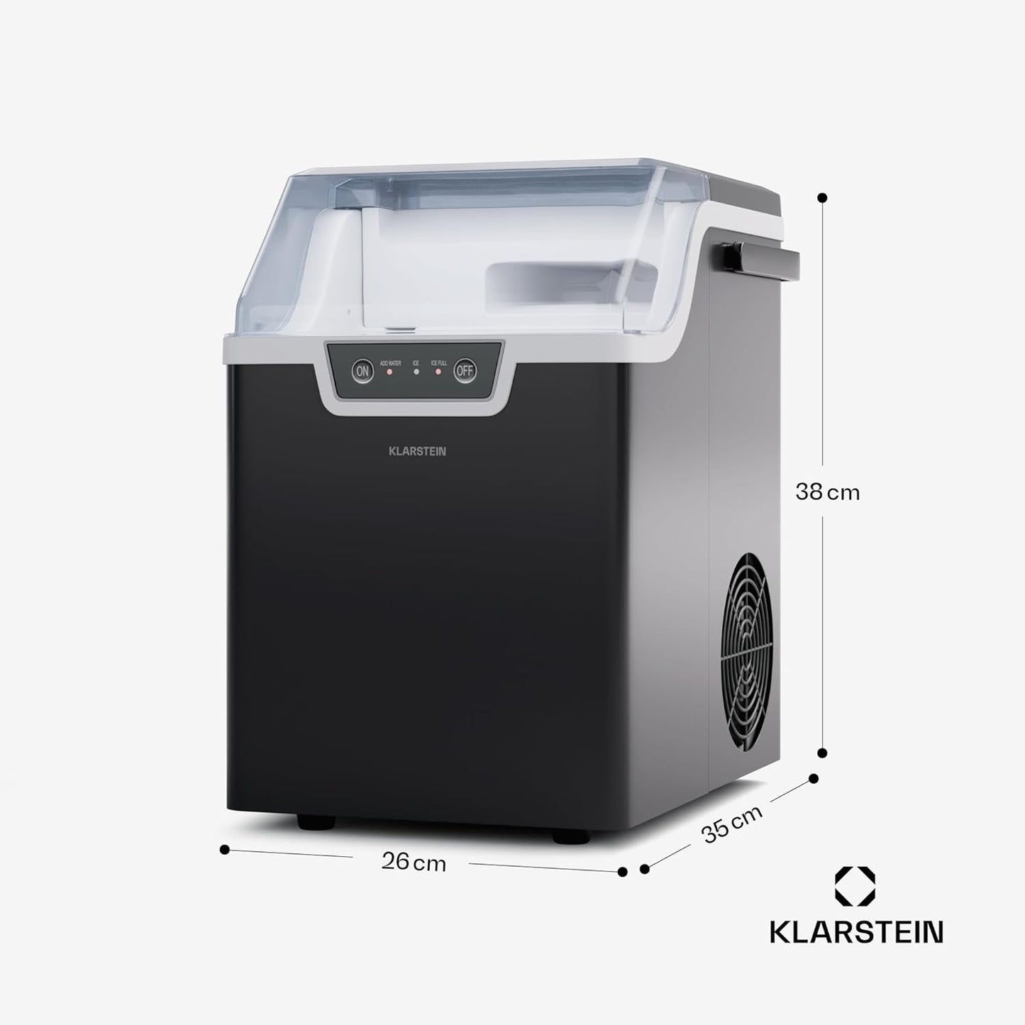 Eiswürfelmaschine, Schwarz