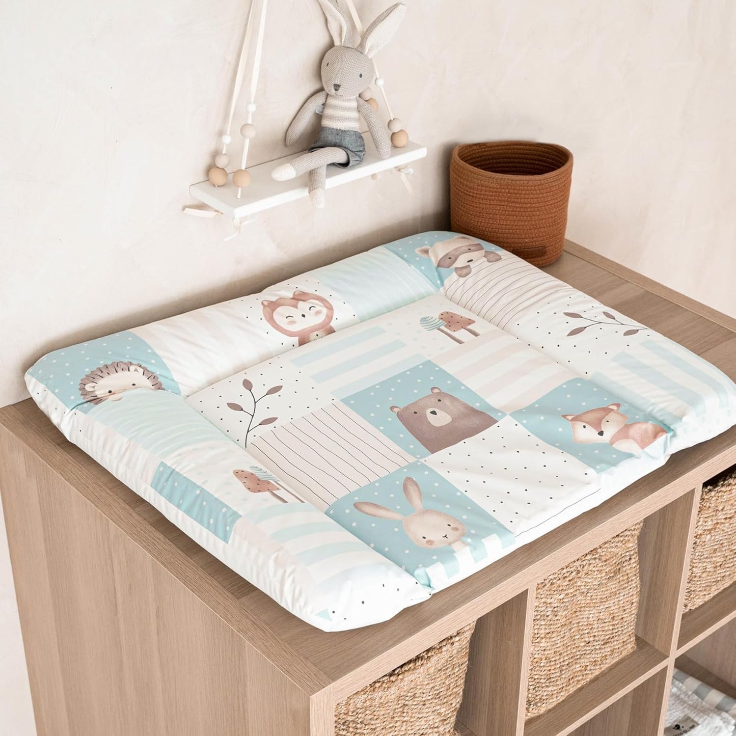 Wickelauflage Softy, Waldfreunde 65x75 cm