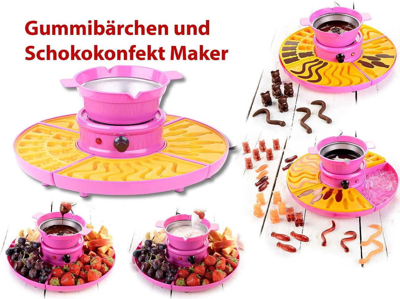 Gummibärchen- und Schokokonfekt-Maschine Set