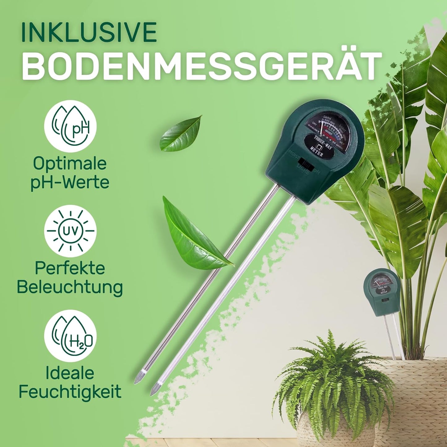 Growbox Set mit Messgerät, 40 x 40 x 160 cm