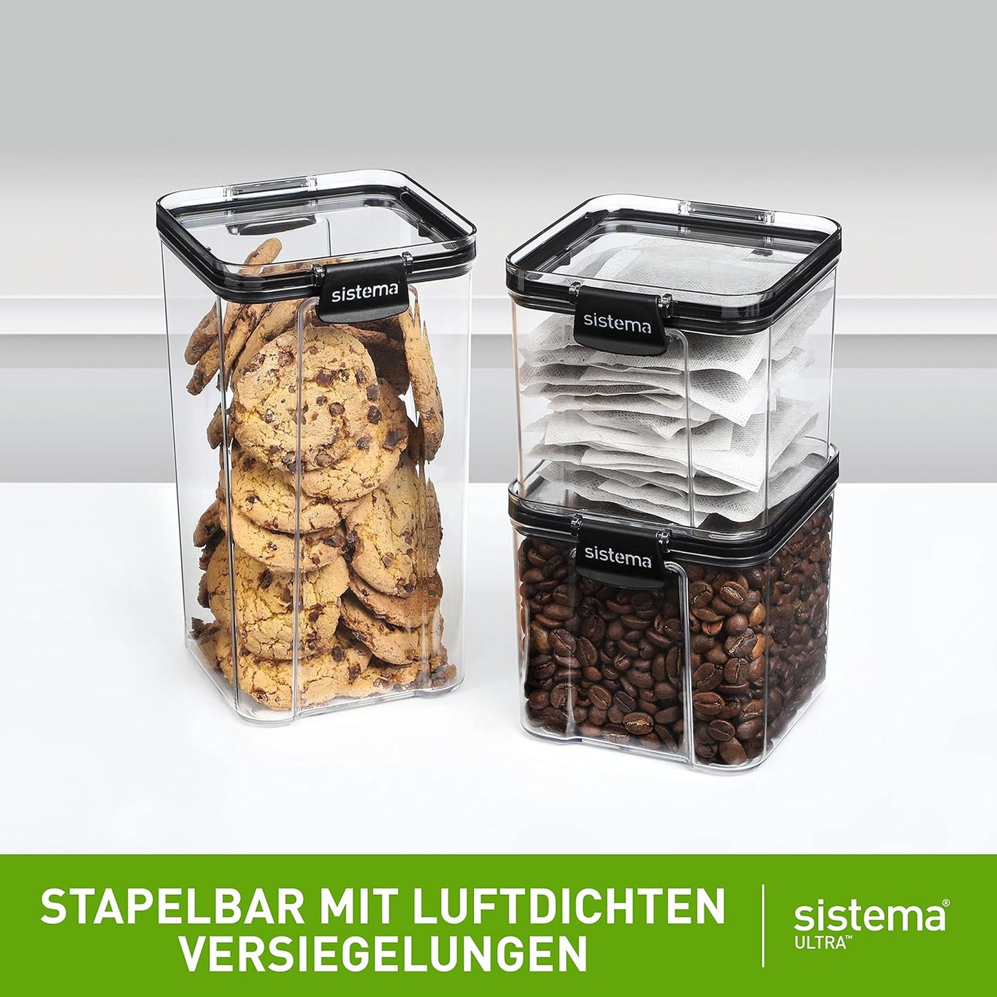 Ultra Frischhaltedosen-Set, 3-teilig, luftdicht, 3 containers