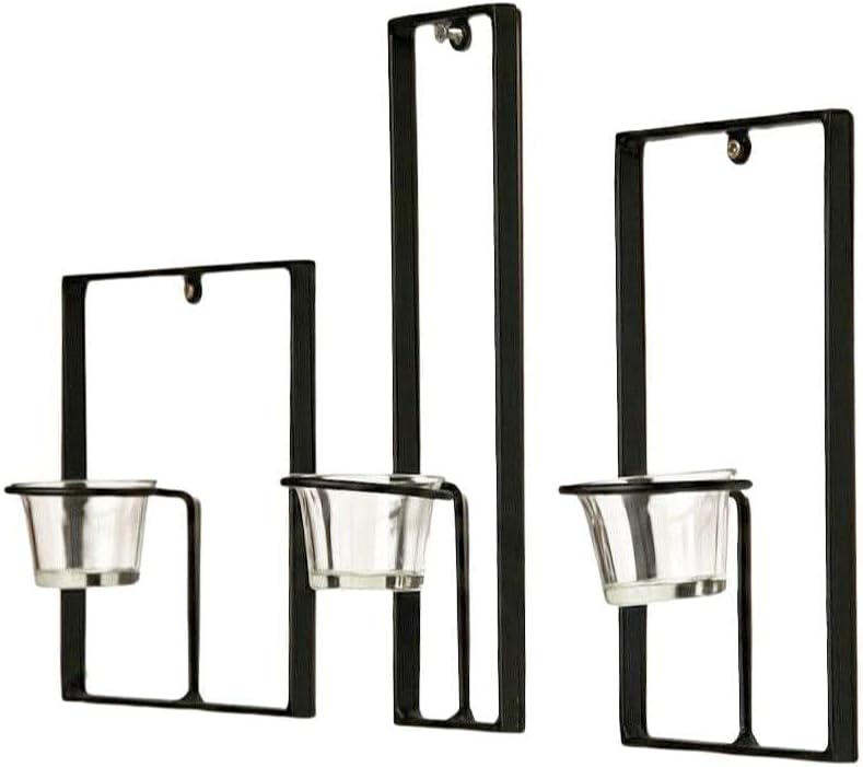 Wandteelichthalter Carre 3-teiliges Set