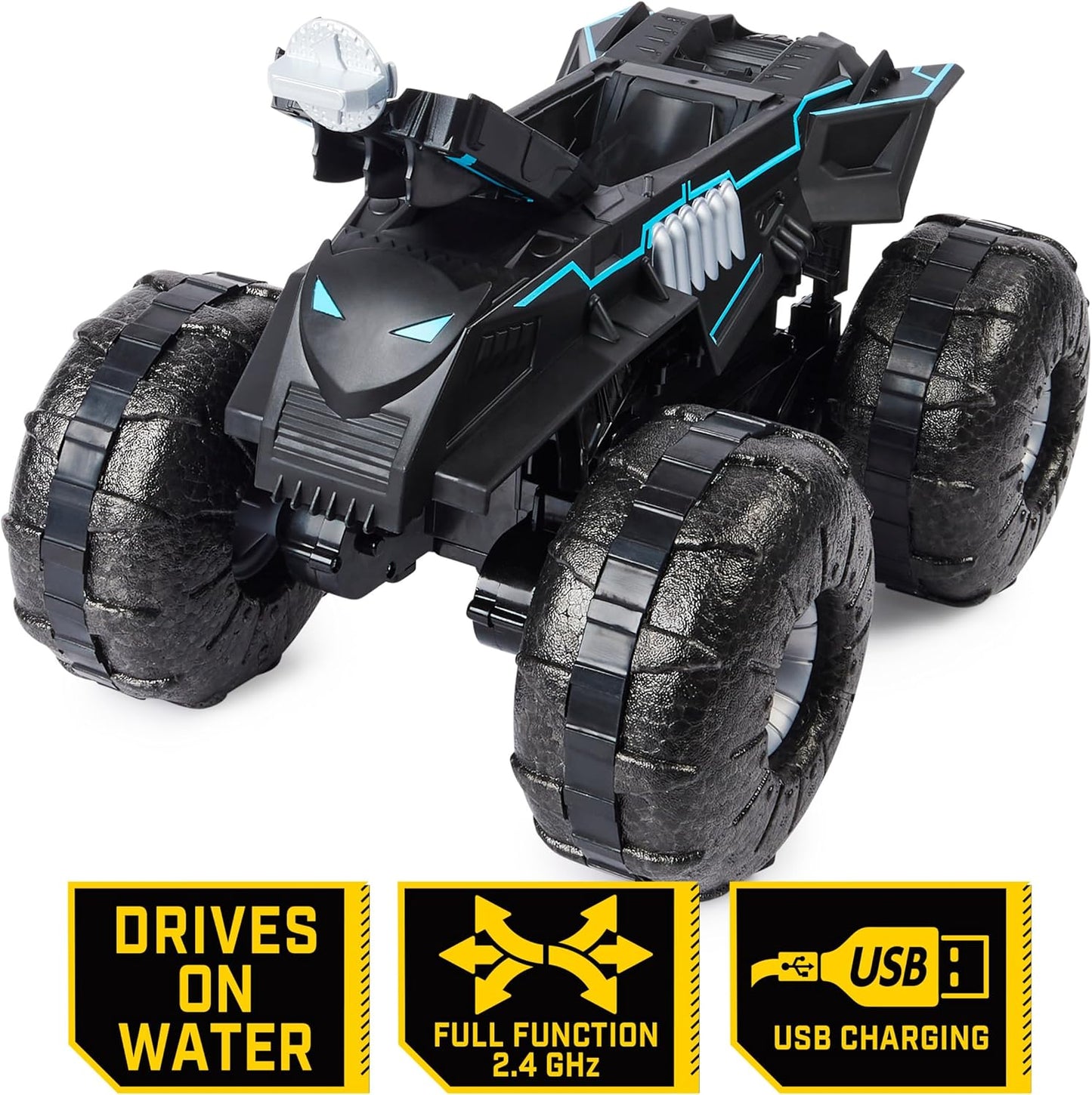 RC All-Terrain Batmobile für Land und Wasser, Mehrfarbig