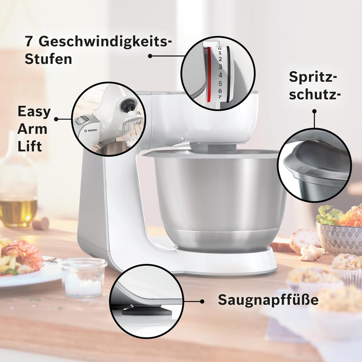 Küchenmaschine MUM58W20, Weiß / Silber