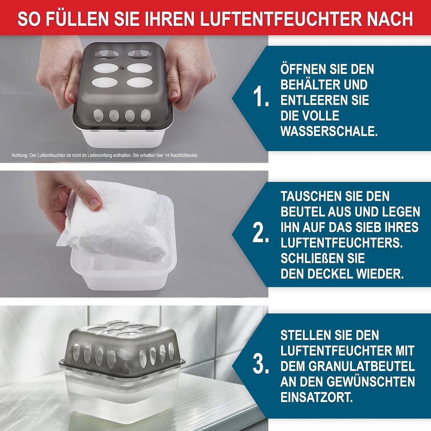 14-teiliges Granulatbeutel-Set