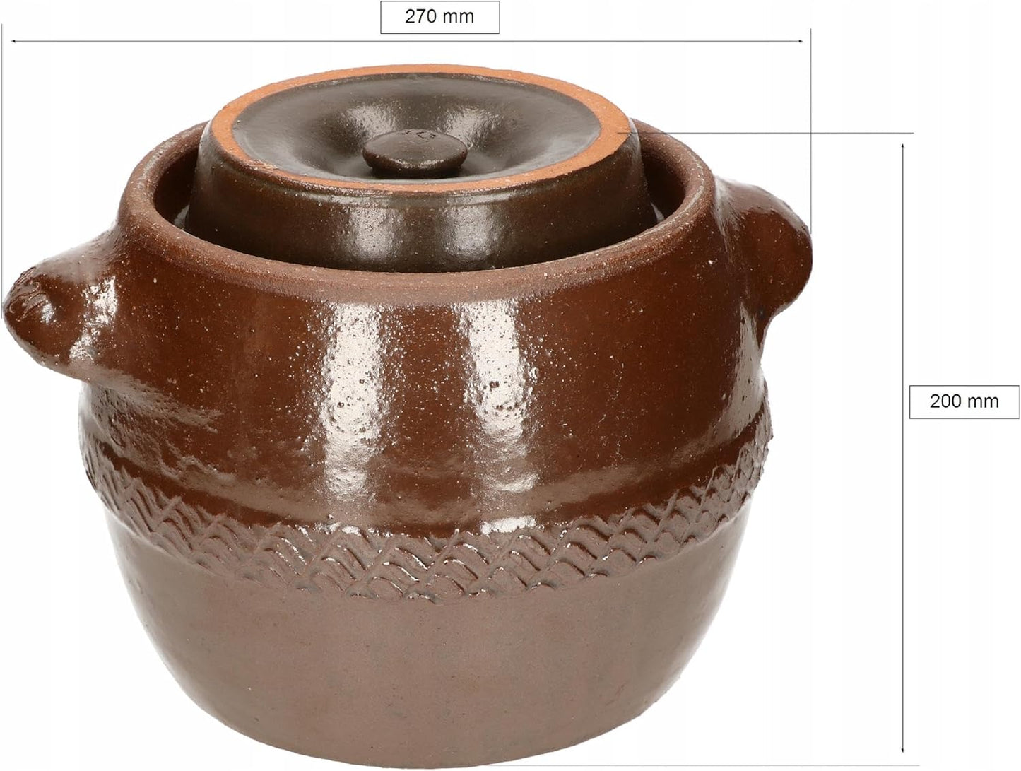 Gärtopf mit Deckel, 5L