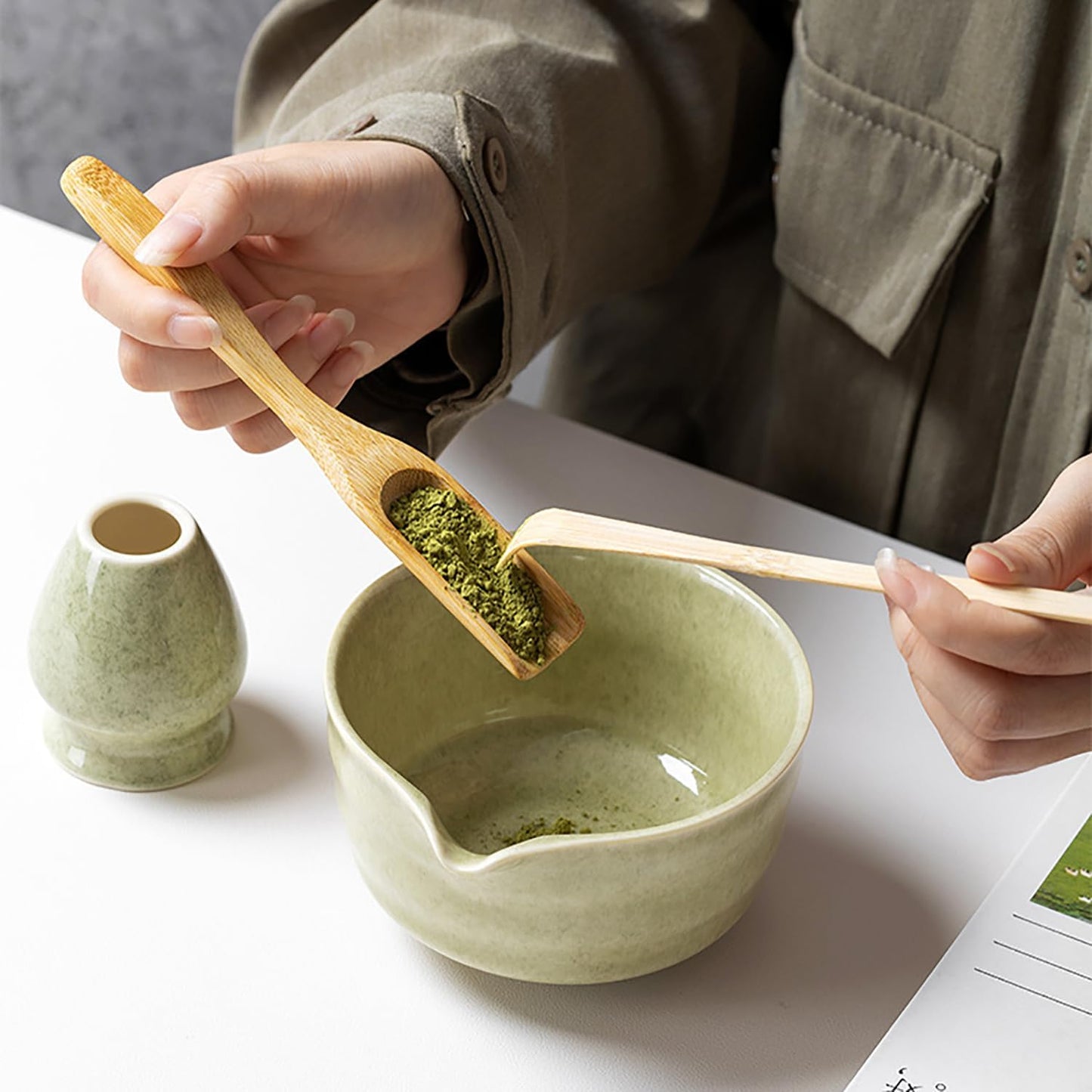 7-teiliges Matcha-Teeset