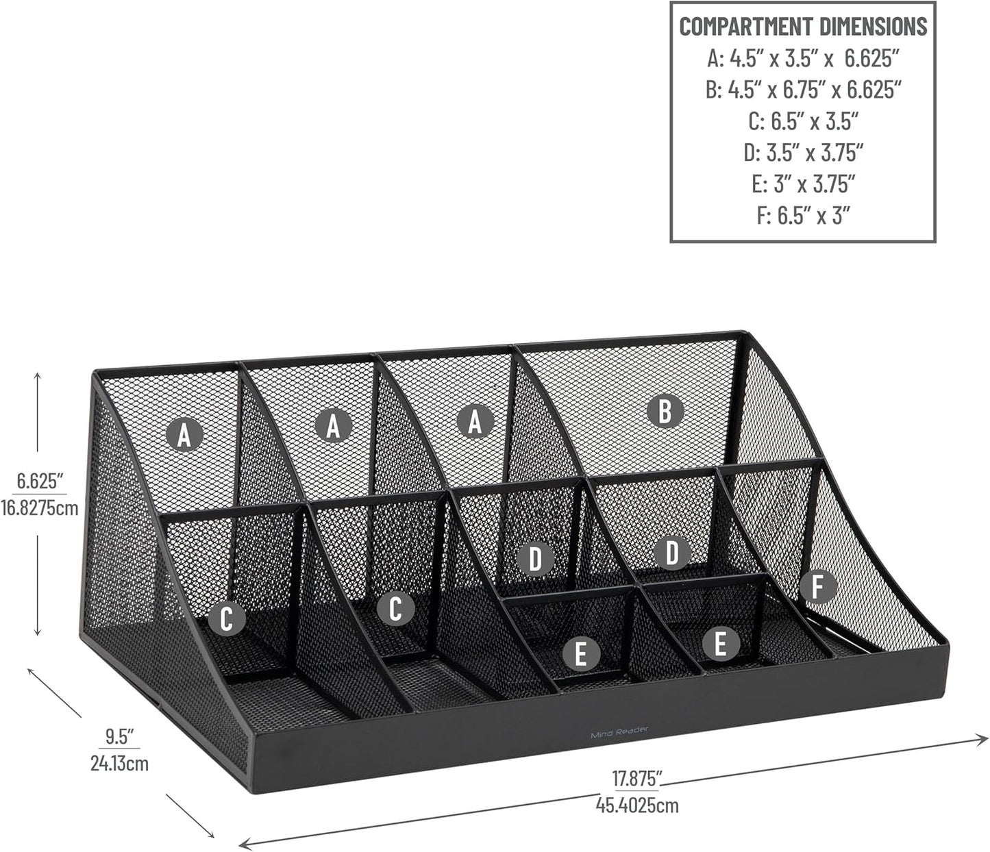 Organizer, Schwarz 11 Compartment