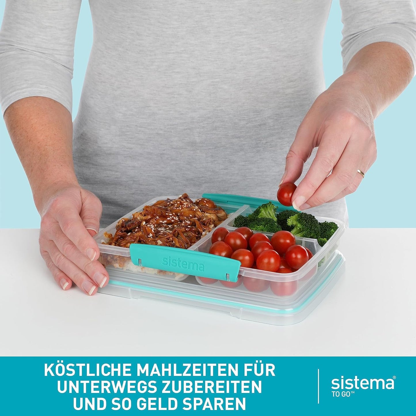 Lunchbox mit Trennfächern
