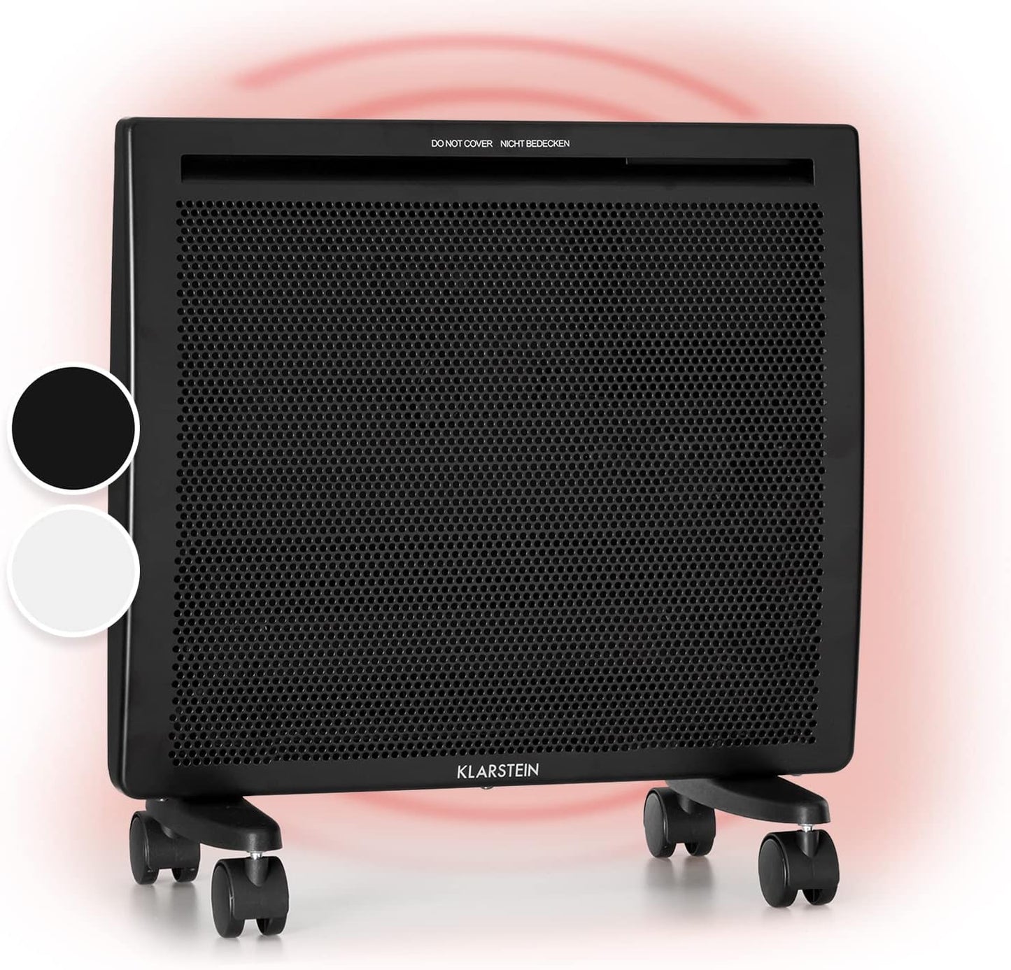 2-in-1 Heizgerät, 1000 Watt, Schwarz