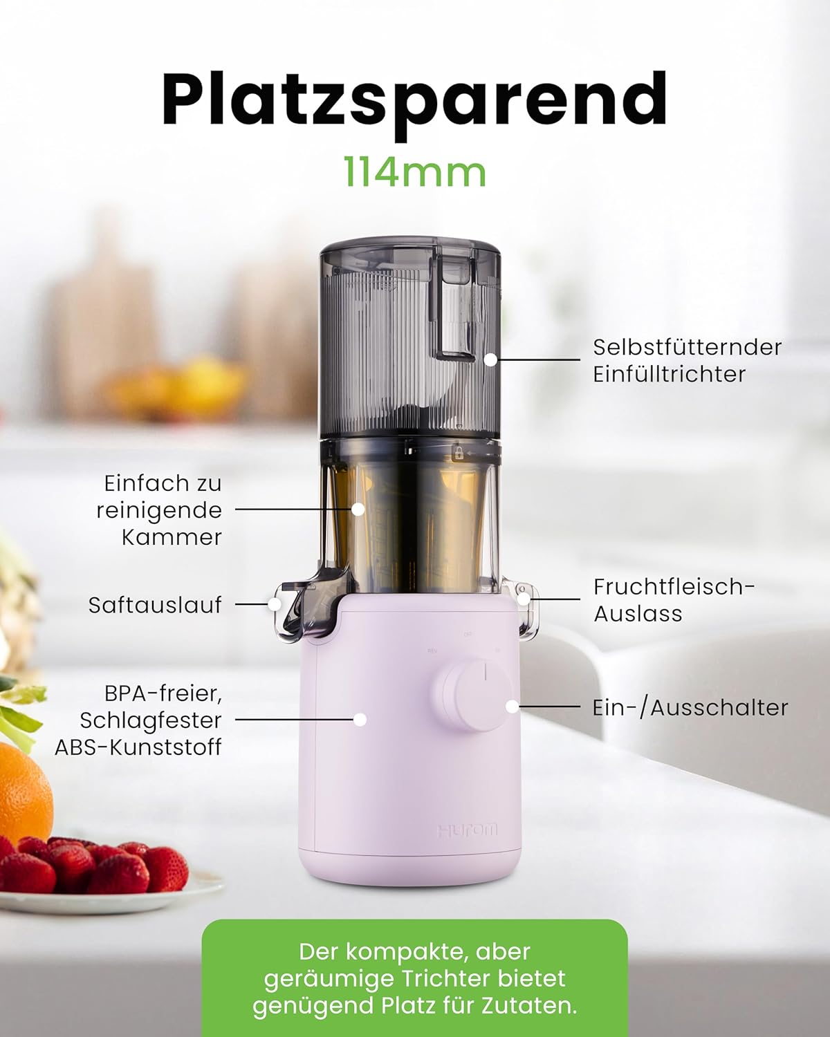 Slow Juicer H310, Lavender