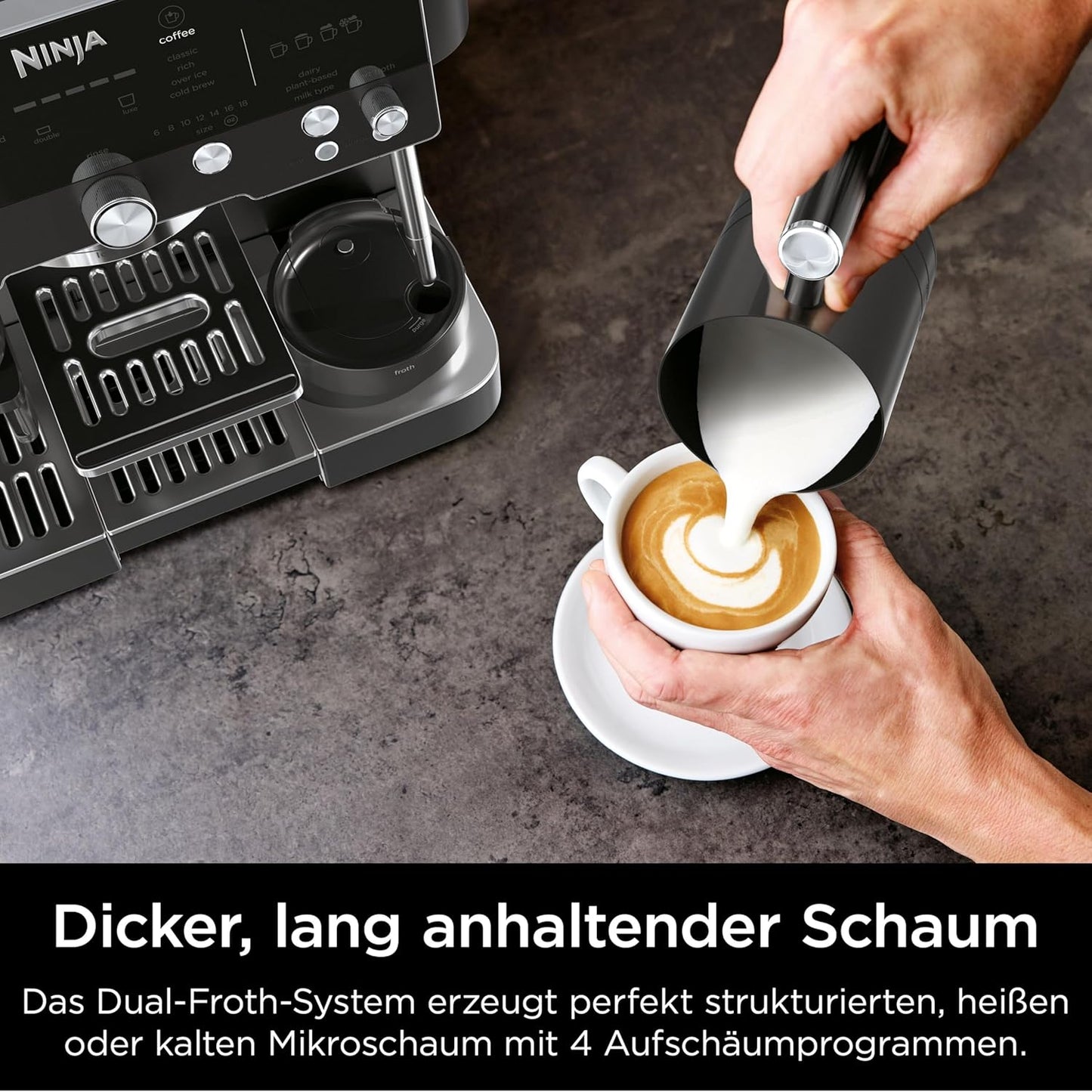 Luxe Premier 3-in-1-Kaffeemaschine ES601EUBK, Mitternachtsschwarz