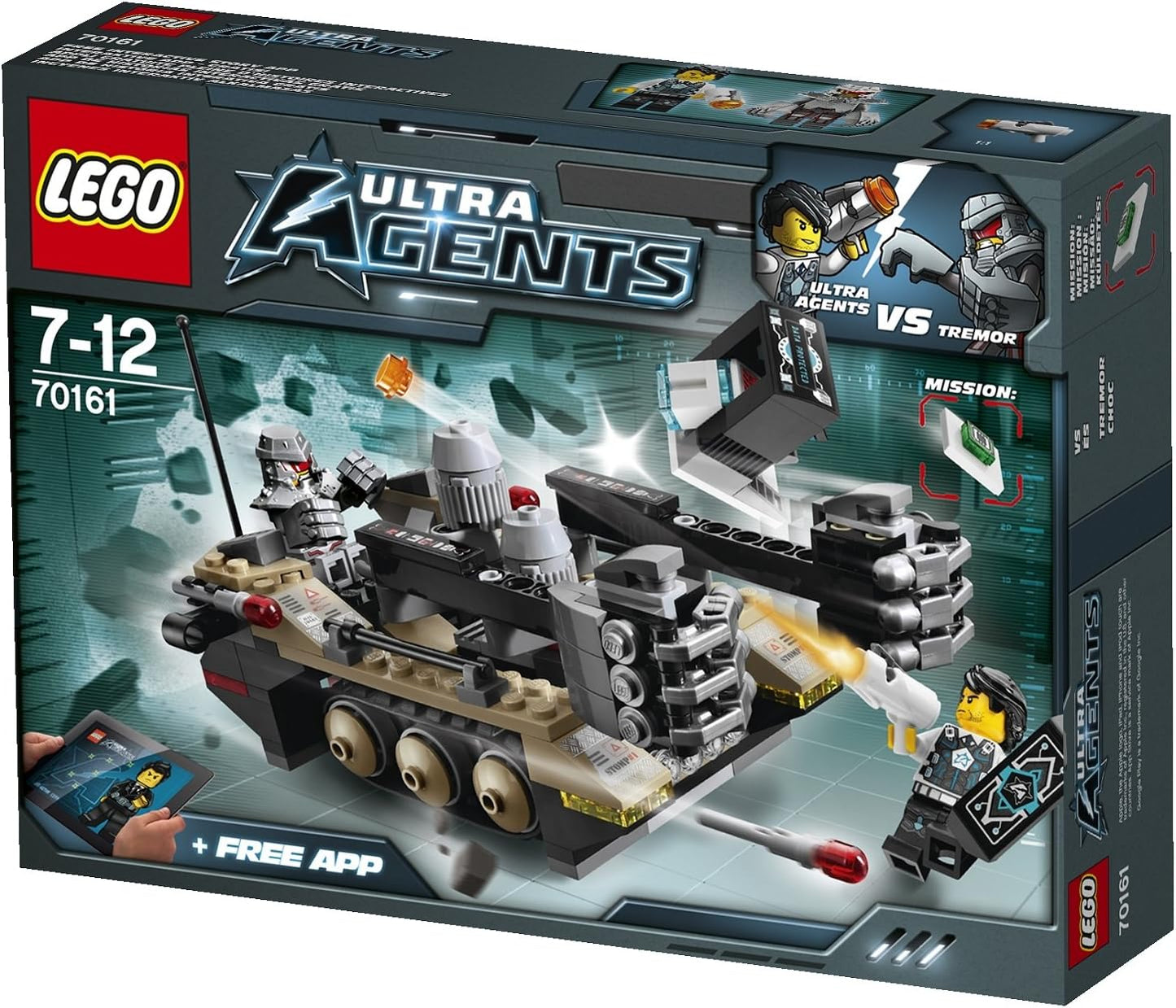 70161 Ultra Agents Tremors Kettenfahrzeug