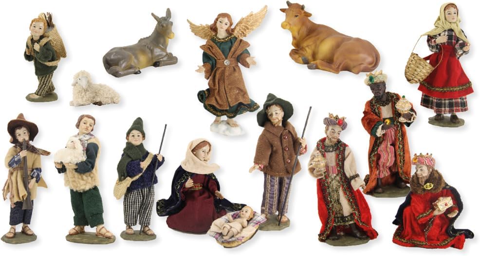 15-teiliges Krippenfiguren-Set