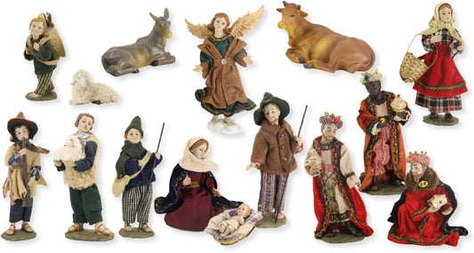 15-teiliges Krippenfiguren-Set