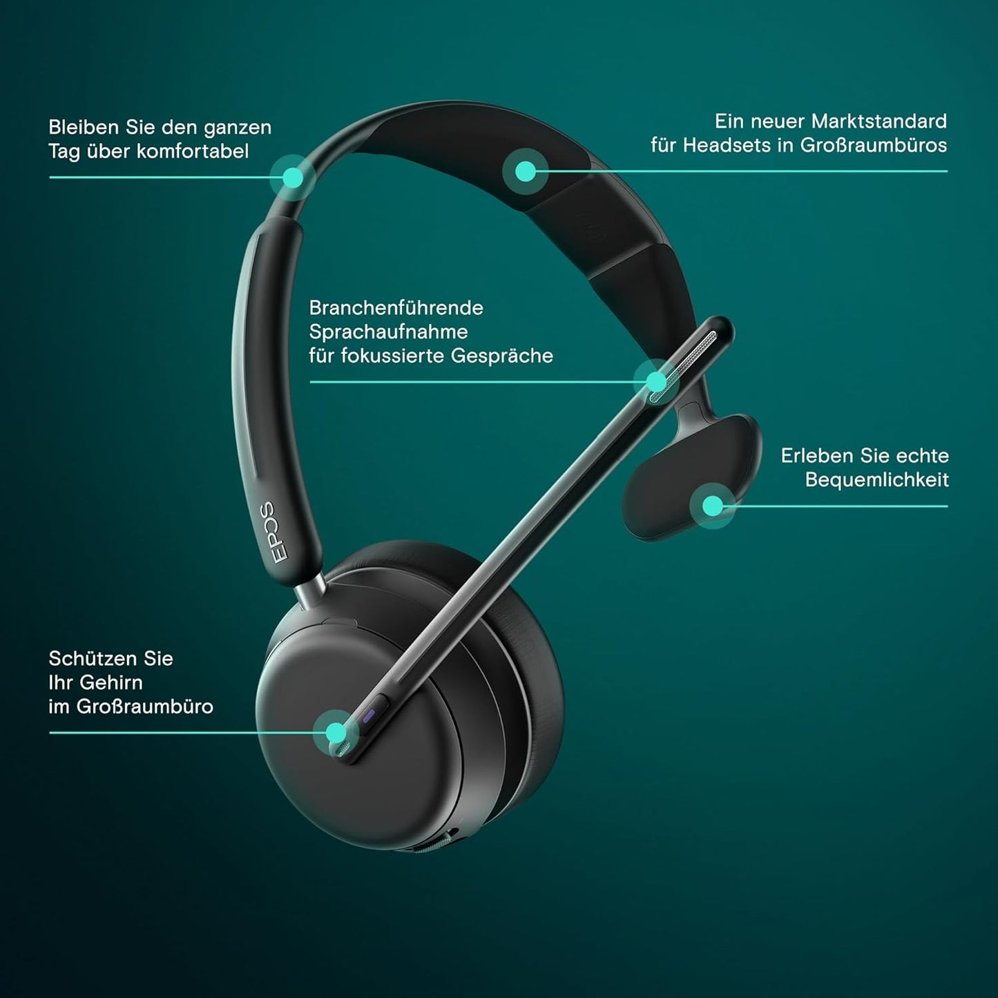Impact 1030T Mono Bluetooth Headset, Teams-zertifiziert, Bluetooth Mono and Microsoft Teams Certified