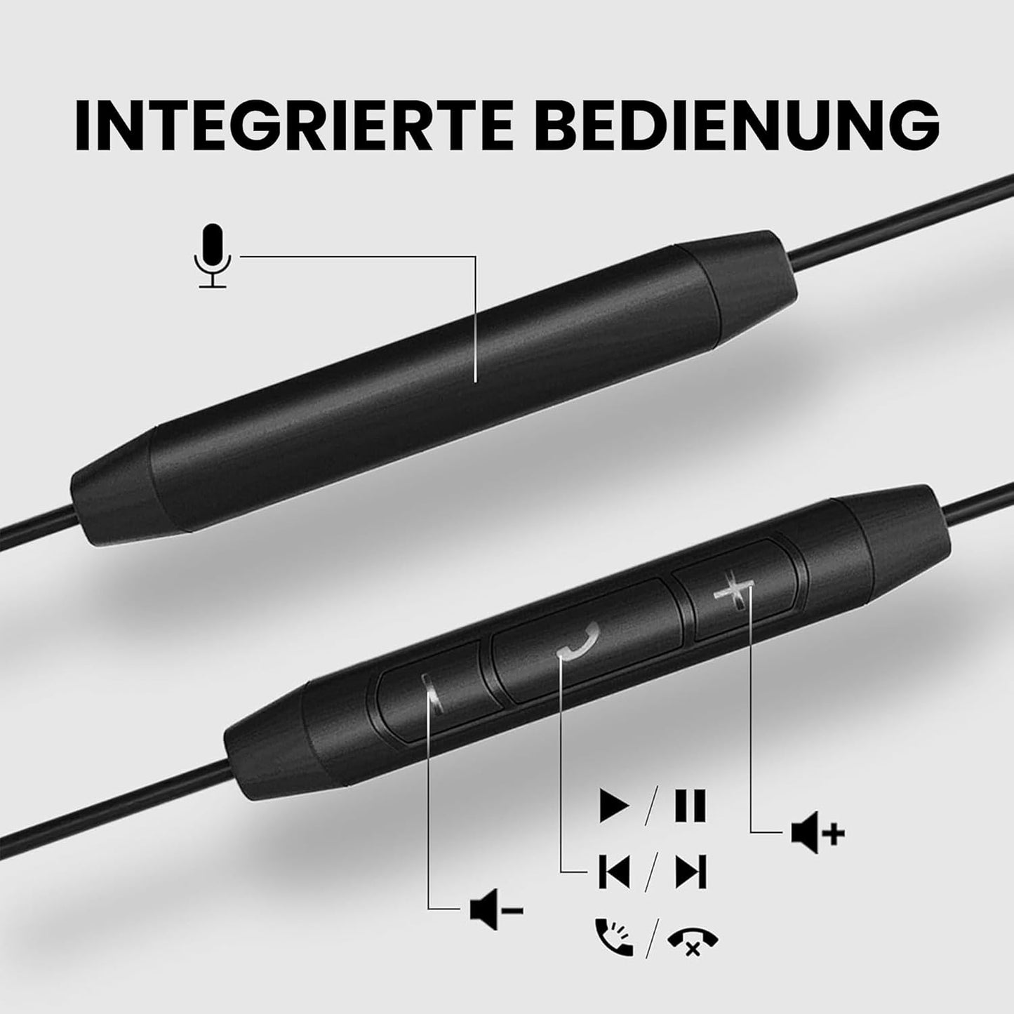 Resolve Open-Ear-Kopfhörer mit Mikrofon, AUX 3,5mm Klein & Groß Set
